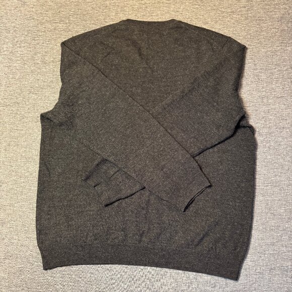 CALVIN KLEIN Wool sweater Dark gray/Black, Pullover, Men’s L - Picture 2 of 6